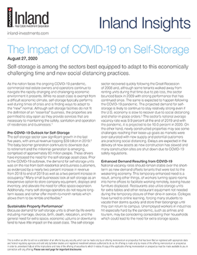 The Impact of COVID-19 on Self-Storage
