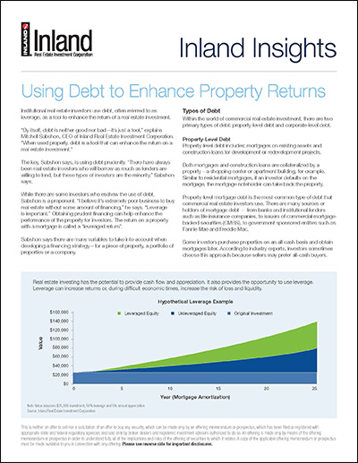 Using Debt to Enhance Property Returns